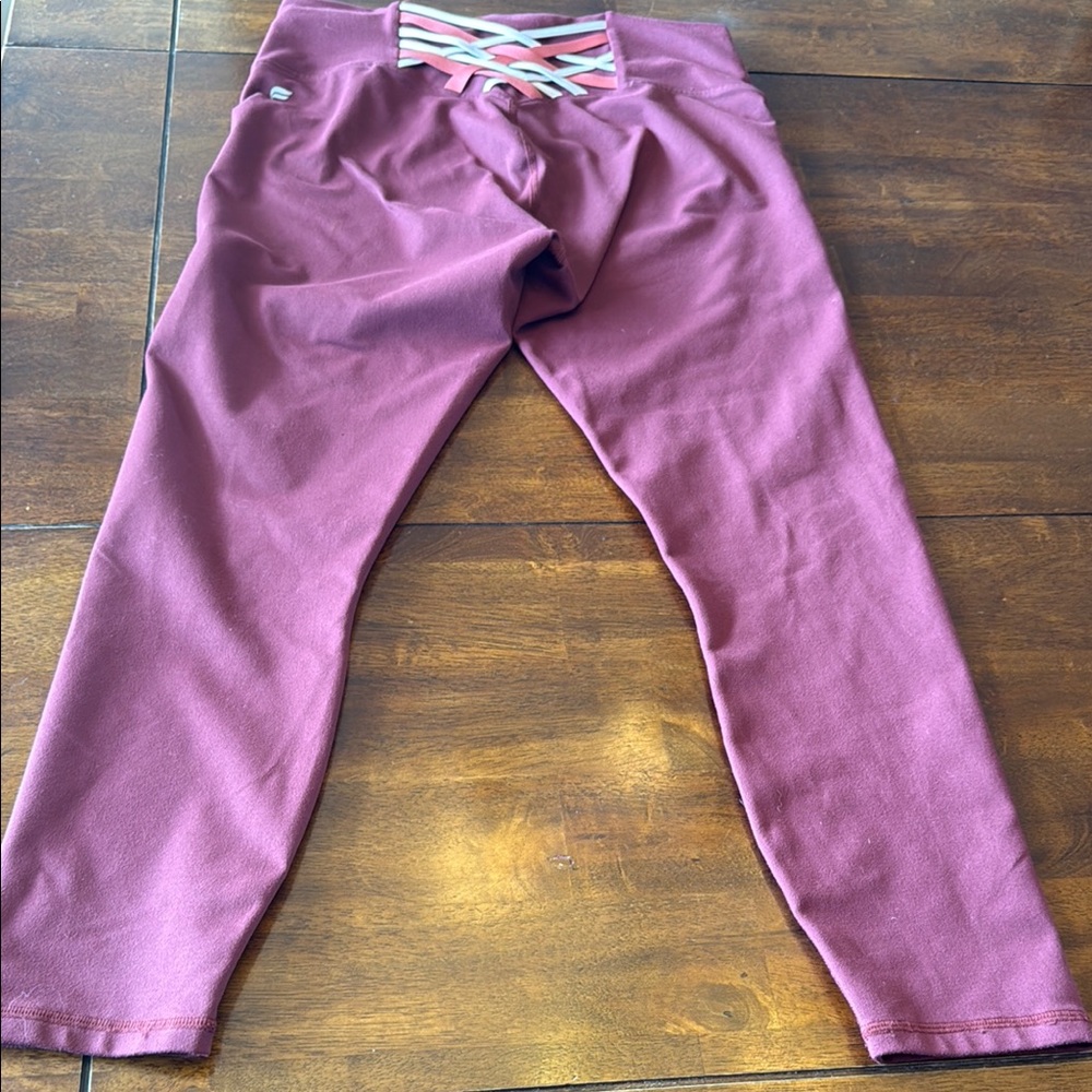 Fabletics Pink Leggings Stretchy Comfortable Fit